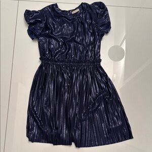 Navy Blue Crew Cute Kids Dress